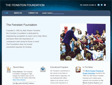 Tablet Screenshot of feinsteinfoundation.org